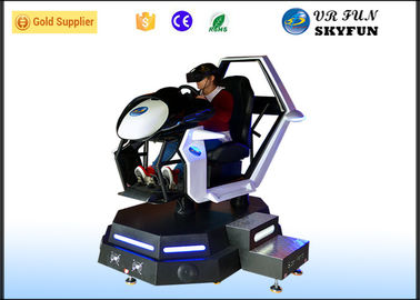 Simulateur de mouvement de réalité virtuelle de jeu de voiture de course avec le volant