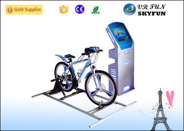 Vélo de réalité virtuelle du sport 9D de loisirs avec l'écran tactile de 42 pouces/simulateur de recyclage virtuel