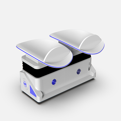 Cinéma VR Slide 9D Double Siège Simulateur VR avec Lunettes Deepoon E3C  Manège VR Immersif pour 2 joueurs avec Plateforme de mouvement 3DOF, plus de 80 films VR à 360°, Effets de pulvérisation d'air et de vibration pour les arcades, les centres commerciaux, les parcs à thème