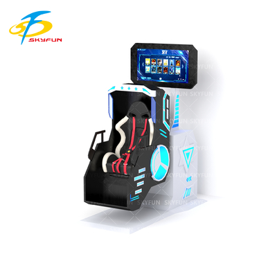 360 VR Simulator Single Player with 360-Degree Rotating Seat, Deepoon VR Headset, 42-Inch Display, 20 VR Movies & Interactive Games – Immersive VR Ride for Arcades, Malls & Entertainment Centers