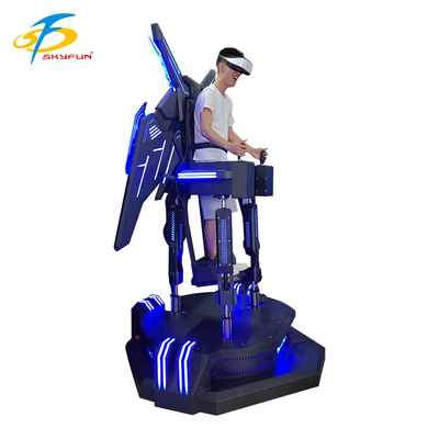 Simulateur de vol en réalité virtuelle expérience de vol immersive en réalité virtuelle 9D avec vibration vers le haut, commandes interactives et effets LED
