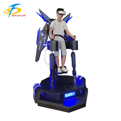 Simulateur de vol en réalité virtuelle expérience de vol immersive en réalité virtuelle 9D avec vibration vers le haut, commandes interactives et effets LED