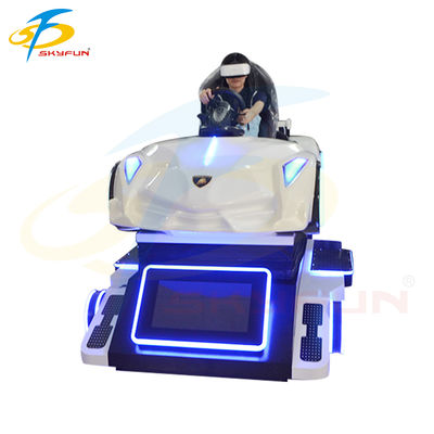 Super Racing VR Car Simulator Machine – Expérience de conduite immersive à mouvement 4 axes avec écran 32 pouces, commandes Logitech et prise en charge multijoueur