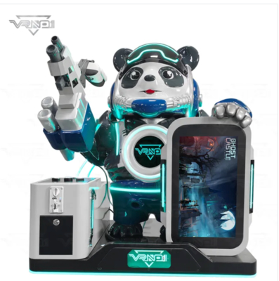VR Panda Soldier Machine de tir VR interactive de pointe avec 7 jeux, distributeur de jouets, prise en charge de plusieurs paiements et conception Panda personnalisable pour les salles d'arcade