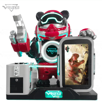 VR Panda Soldier Machine de tir VR interactive de pointe avec 7 jeux, distributeur de jouets, prise en charge de plusieurs paiements et conception Panda personnalisable pour les salles d'arcade