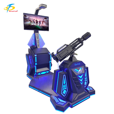 Simulateur de tir Gatling VR 9D – Jeu de tir VR HTC Vive avec écran LCD 42 pouces, 5 jeux passionnants