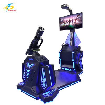 Simulateur de tir Gatling VR 9D – Jeu de tir VR HTC Vive avec écran LCD 42 pouces, 5 jeux passionnants