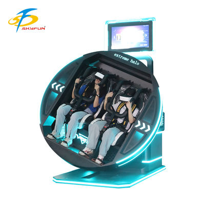 Simulateur VR à 360 degrés Rotation électrique Jeux divers Sièges confortables Conception futuriste Casque à double sécurité Flexible