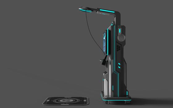 Simulateur de tir VR partageant la réalité virtuelle. Autoservice à la pièce, système Android, balade de tir VR à bas prix, lunettes de pistolet Pico et moniteur 32 pouces.