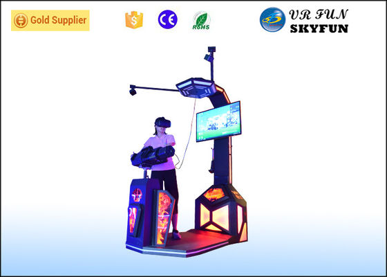 Plate-forme à la mode de jeu de VR, simulateur d'arme à feu de Gatling de parc d'attractions pour des adultes