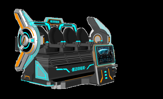 Simulateur de cinéma VR 4 places FUN Cinema | Manège VR 9D multi-joueurs avec grand écran avant, conception d'épissure, lunettes DPVR et effets spéciaux dynamiques – Fabricant SKYFUN