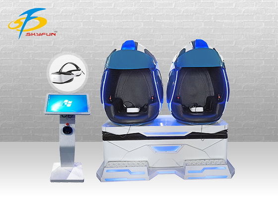 Chaise attrayante d'oeufs du parc d'attractions VR + cinéma de 9D VR avec le jeu de tir